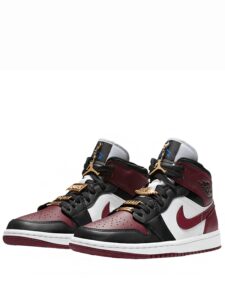 Air Jordan 1 Mid SE Black Dark Beetroot Original São Paulo