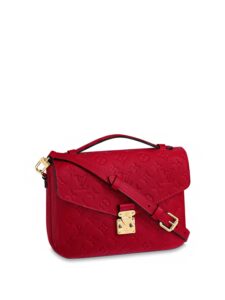 Louis Vuitton Pochette Metis Monogram Empreinte Scarlet Original São Paulo 