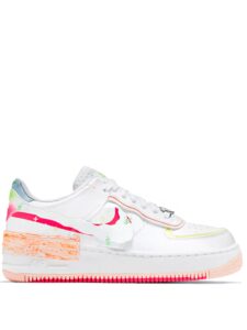Nike Air Force 1 Low Shadow White Pink Orange Original São Paulo