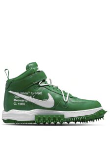 Off-White x Nike Air Force 1 Mid SP Leather Pine Green Original São Paulo