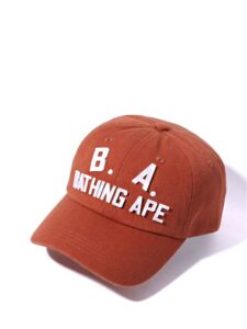 BAPE B.A. Washed Twill Cap Orange Original São Paulo 