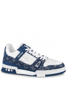 Louis Vuitton Trainer Monogram Denim White Blue Original São Paulo 