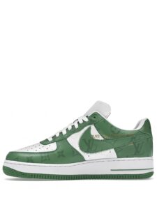 Louis Vuitton x Nike Air Force 1 Low By Virgil Abloh White Green Original São Paulo