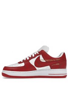 Louis Vuitton x Nike Air Force 1 Low By Virgil Abloh White Red Original São Paulo