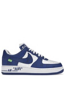 Louis Vuitton x Nike Air Force 1 Low By Virgil Abloh White Royal Original São Paulo