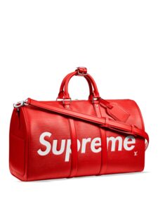 Louis Vuitton x Supreme Keepall Bandouliere Epi 45 Red Original São Paulo 