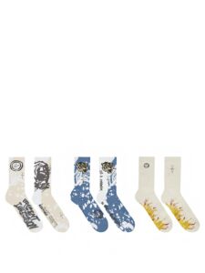 Travis Scott Cactus Jack For Fragment Socks (3 Pack) Multi Original São Paulo 