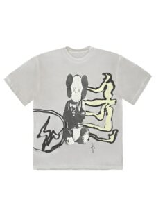 Travis Scott Cactus Jack + Kaws For Fragment Tee Aged Yellow Original São Paulo 