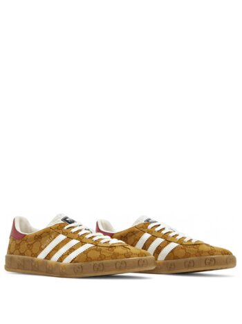 Adidas Gazelle Gucci Original GG Beige Brown - Imagem 3