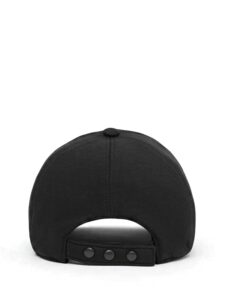 Burberry Monogram Motif Cotton Jersey Baseball Cap Black White Original São Paulo 
