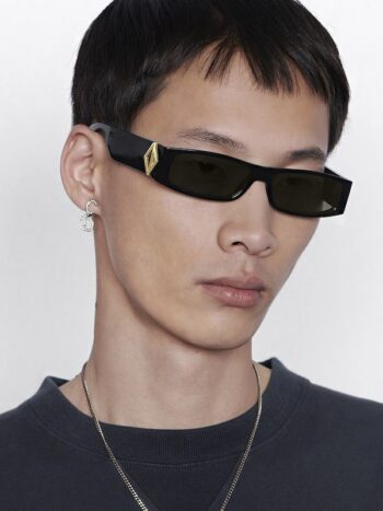 Dior x CACTUS JACK CD Diamond S1I Rectangular Sunglasses Black - Imagem 2