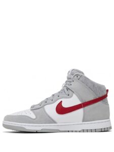 Nike Dunk High Athletic SE Light Smoke Grey and Gym Red Original São Paulo