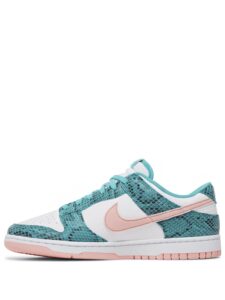 Nike Dunk Low Snakeskin Washed Teal Bleached Coral Original São Paulo 