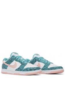 Nike Dunk Low Snakeskin Washed Teal Bleached Coral Original São Paulo 