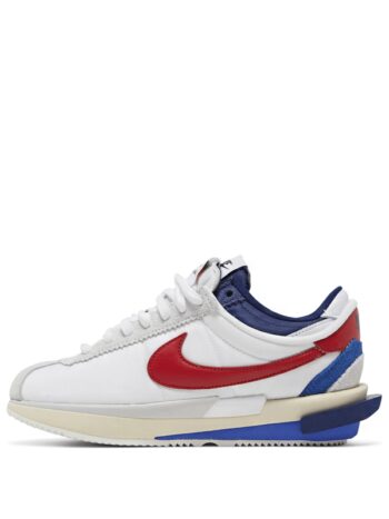 Nike Zoom Cortez SP Sacai White University Red Blue - Imagem 2