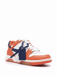 OFF-WHITE Out Of Office OOO Low Tops White Orange Blue Original São Paulo