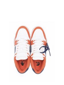 OFF-WHITE Out Of Office OOO Low Tops White Orange Blue Original São Paulo