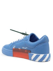 OFF-WHITE Vulc Low Leather Blue White Original São Paulo
