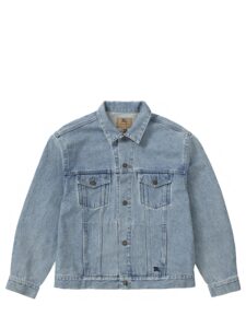 Supreme Burberry Denim Trucker Jacket Washed Blue Original São Paulo 