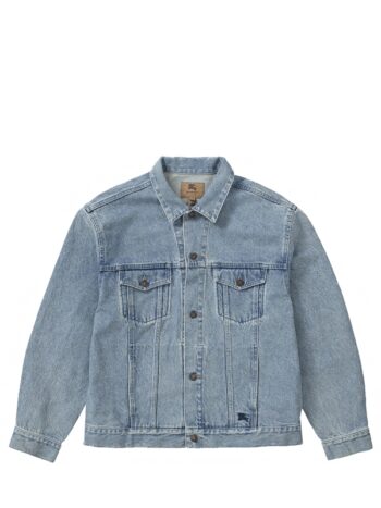 Supreme Burberry Denim Trucker Jacket Washed Blue