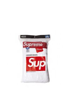 Supreme Hanes Boxer Briefs White Original São Paulo