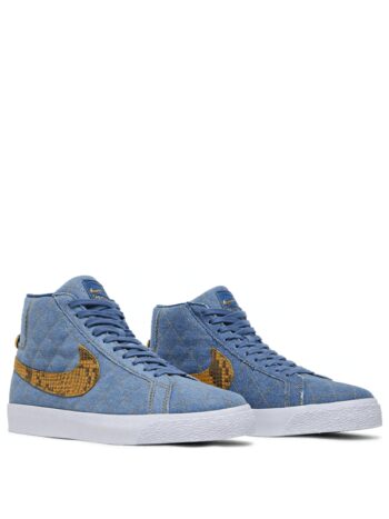 Supreme x Nike Zoom Blazer Mid SB Denim - Imagem 3