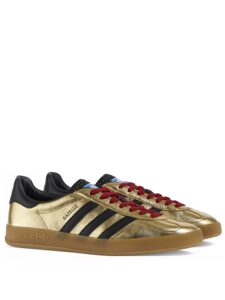 Adidas x Gucci Gazelle Metallic Gold Original São Paulo