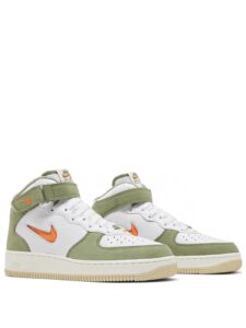 Air Force 1 Mid QS Olive Green and Total Orange Original São Paulo