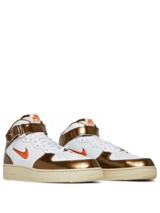 Air Force 1 Mid QS Orange/Ale Brown Original São Paulo 