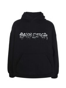 BALENCIAGA Slime Black Hoodie - Black Original São Paulo