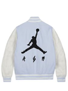 Jordan x J Balvin Varsity Jacket White/Blue Original São Paulo 