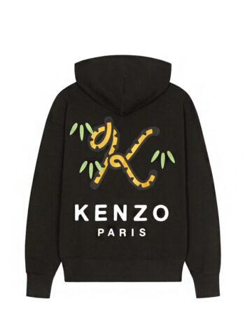 KENZO Tiger Seasonal Loose Hoodie - Black - Imagem 2