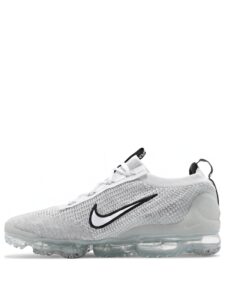 Nike Air VaporMax 2021 FK White Black Metallic Silver Original São Paulo 