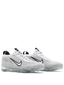 Nike Air VaporMax 2021 FK White Black Metallic Silver Original São Paulo 