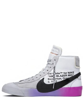 Nike Blazer Mid Off-White Wolf Grey Serena Queen - Imagem 2