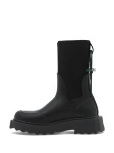 OFF-WHITE For Rainy Days Rain Boot Black Original São Paulo 