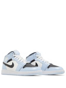 Air Jordan 1 Mid GS Ice Blue Original São Paulo 