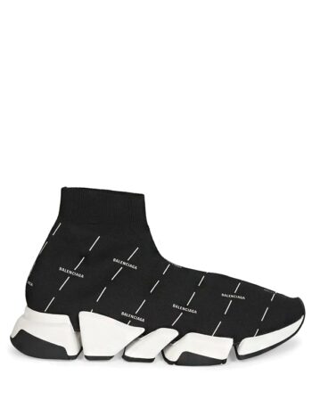 Balenciaga Speed 2.0 Black White Logo