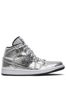Air Jordan 1 Mid SE Disco Metallic Silver Original São Paulo