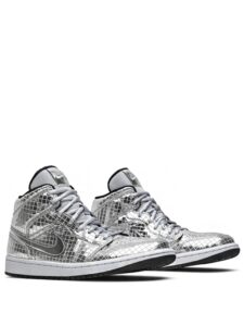 Air Jordan 1 Mid SE Disco Metallic Silver Original São Paulo