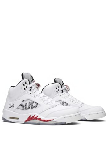 Air Jordan 5 Retro Supreme White - Imagem 3