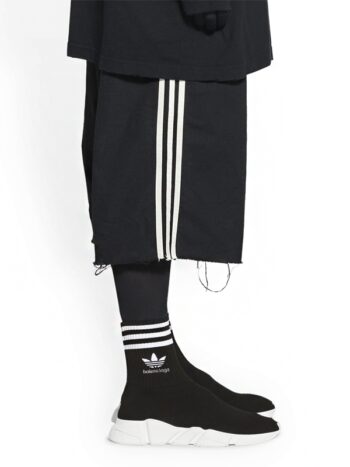 Adidas x Balenciaga Speed Trainer Black White - Imagem 2