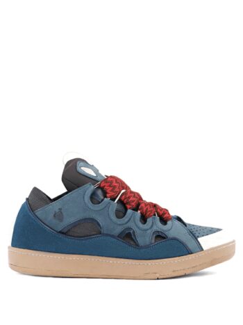 Lanvin Leather Curb Blue Grey