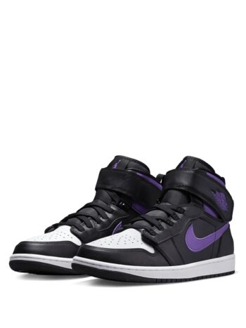 Air Jordan 1 High FlyEase Black Bright Violet - Imagem 3