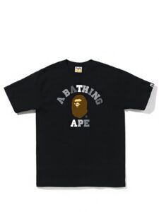 BAPE Colors College Tee (SS23) Black Grey Original São Paulo
