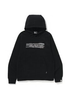 BAPE World Gone Mad Embroidery Pullover Hoodie Black Original São Paulo