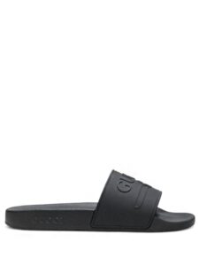 Gucci Logo Slide Rubber Black Original São Paulo 
