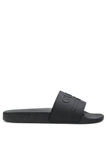 Gucci Logo Slide Rubber Black