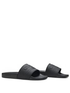 Gucci Logo Slide Rubber Black Original São Paulo 