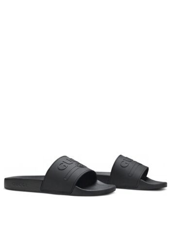 Gucci Logo Slide Rubber Black - Imagem 3